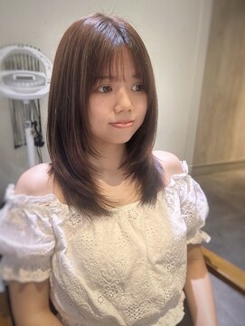 ブレンドバイハピネス(Blend by happiness) ザクザクレイヤー 韓国風レイヤー 顔周りレイヤー