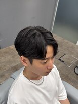 ノイセル 西本町(Noisyle)&nbsp;フェザーパーマスパイキーショートブルーブラックサーフカールy