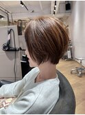 柔らかい色味の大人のショートボブ　archive垂水