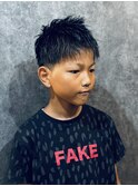 Cafe&Barber BASE×直毛ツーブロック