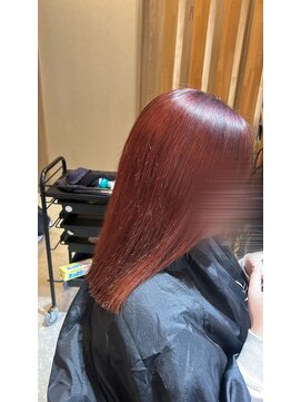 ツヤ感ストレート 個性派カラー