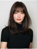 ナチュラルレイヤーカット/髪質改善カラーエステ/顔まわり/1