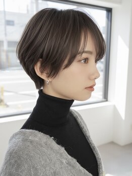 ゲイン(Gain)の写真/どこから見ても美フォルムな小顔見せショートカットは《時短で好印象》◎働く女性にも人気のスタイル☆