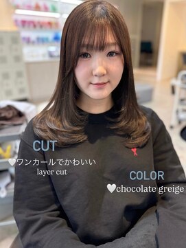 スティル カラン(STILL calin) 韓国ヘアロングレイヤーカット前髪カット