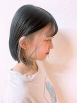 リア(Lia by KENJE) ピンクベージュ/アンブレラカラー/前髪/中央林間