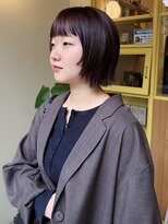 ヒントステーション(HINTSTATION) 〈浅草美容室〉ボブレイヤー×深みパープル
