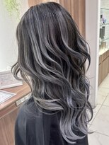 アッシュ 大宮店(Ash)&nbsp;ハイライトバレイヤージュ/シルバー