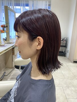 アッシュ 千歳烏山店(Ash) 20代30代40代暗めミルクティピンクベージュミディアムレイヤー