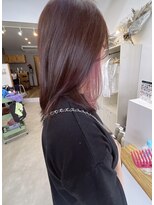 オリビアヘアー(OLIVIA HAIR) インナーピンク×艶カラー
