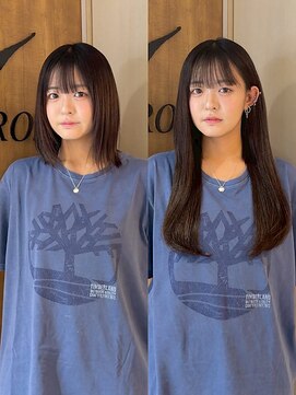 アンククロス 表参道(ANKH CROSS) 【ビフォーアフター】エクステ/透明感/ナチュラルロング