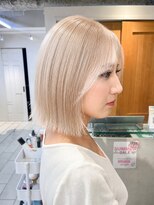 テトラ バイ ネオリーブ 横浜西口店(tetra by neolive)&nbsp;☆ブロンドベージュボブハイトーンブリーチ横浜