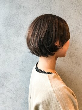 ヘアサロンM 新宿 ラウンドフォルムのカジュアルショート☆【担当.丸山】