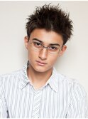AFLOAT《矢田菜津紀》メンズ30代ビジネスメガネショート◎髪型