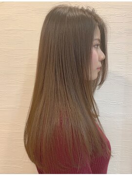 キャロル(CAROL) ナチュラルストレート☆アプリエカラー「ミルクティーベージュ」