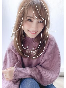 アリスバイアフロート 自由が丘(ALICe by AFLOAT) レイヤーワンカール（デザインカラー無造作カールボブディ