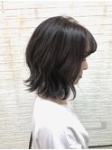 透け感シルバーアッシュ