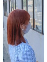 ホワイトルーム(White Room) ボックスボブ+テラコッタオレンジ