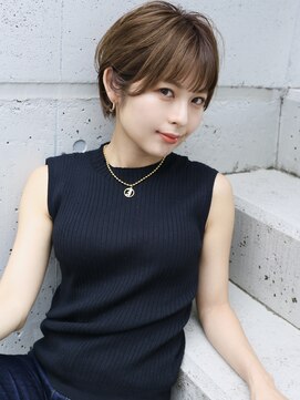 バース(BIRTH) 天神【BIRTH】大人かわいい耳かけマロンベージュショート　3