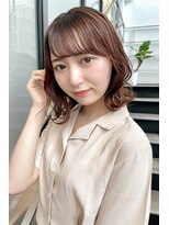 ヘアーデザイン アストレイ(hair design astray) アンバーベージュカラー　ミディアム