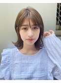 愛され大人ボブ　ベージュカラー　銀座