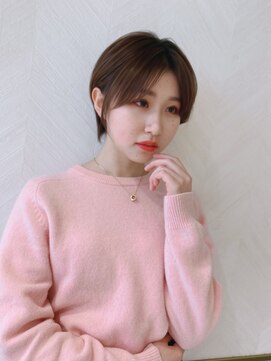 ロンド ストラーダ 心斎橋(Lond strada) ショート×ハイライト白髪ぼかし×シルキーベージュ[心斎橋]