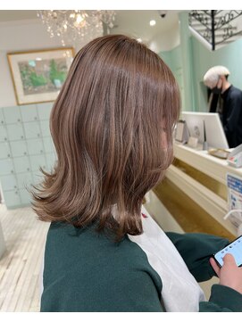 ジーナ 渋谷駅前(Zina) shion ダブルカラーで思い通りなミルクティーカラー