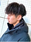 無造作波巻きスパイラルパーマツイストスパイラルパーママッシュ