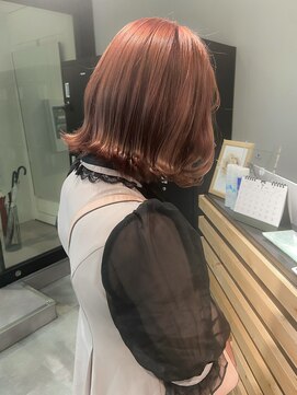 アイリー 名古屋(A/LEE) 韓国風ボブ/ピンクオレンジ