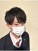 高校生シークレットパーマ
