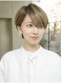 大人耳掛けショート/前髪あり/表参道/30代40代50代