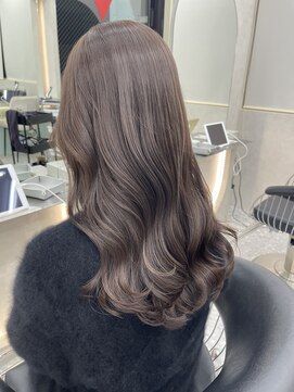 ロンド マーレ 天神大名店(Lond mare) 韓国ヘア ロングヘア レイヤーカット 前髪カット くびれ巻き