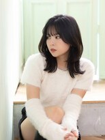 〈藤間〉韓国ヘア/くびれヘア/アッシュブラウン/顔周りレイヤー