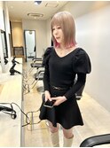 ピンクインナーカラーベージュ
