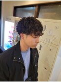 刈り上げマッシュ×ツイストスパイラルパーマ