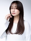 20代30代大人かわいいナチュラル暗髪エアーストレートヘア