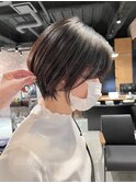 20代30代40代小顔ハンサムショートアッシュブルーブラック
