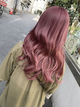 ヘアカロン 熊本本店(Hair CALON) ピンクカラー/ケアブリーチ