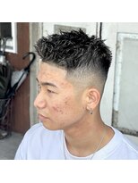 エルエー 大津店(L.A)&nbsp;スタイリスト【上岡】スキンフェード　ホワイトメッシュ