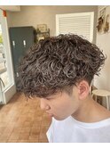 波巻きパーマ