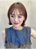 前髪　縮毛矯正　韓国　レイヤー　顔周り　haruhi