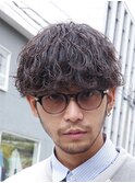 波巻きスパイラルパーマゆるウェーブメンズサーフカール渋谷原宿