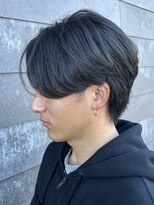 ヒュイル バイ ニアウ(Hwyl by Niau) メンズマッシュセンターパートスパイラルパーマニュアンスパーマ