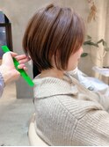 □ ウェーブミディアム似合わせカットメルティカラーショート/