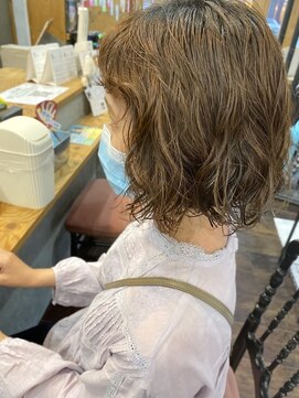 ルプラ カルム(le-pla Calme) くるくるミニボブ♪ボブパーマ/前髪パーマ　20代3前髪パーマ