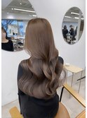 くすみベージュ＊艶カラー＊韓国レイヤー【渋谷】