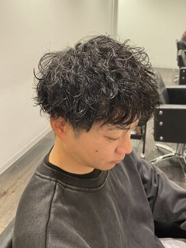 メンズ/波巻きパーマ