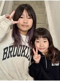 イヤリングカラー/インナーカラーブリーチダブルカラー白髪染め