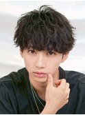 緩め波巻きパーマ