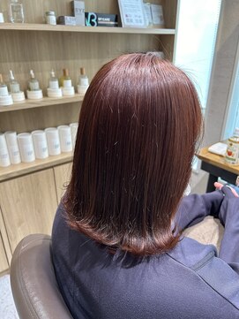 テラスヘアヴィラ 新潟駅南(TERRACEhairVilla) 艶髪オレンジショコラブラウン