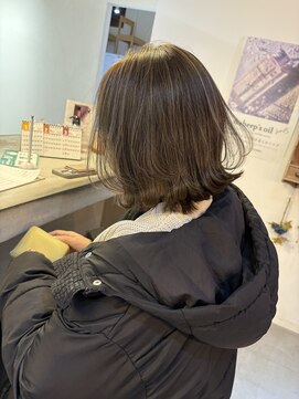 アヴァンス なかもず店(AVANCE.) ハイライト×からっぱなしボブ×白髪ぼかし×白髪カバー